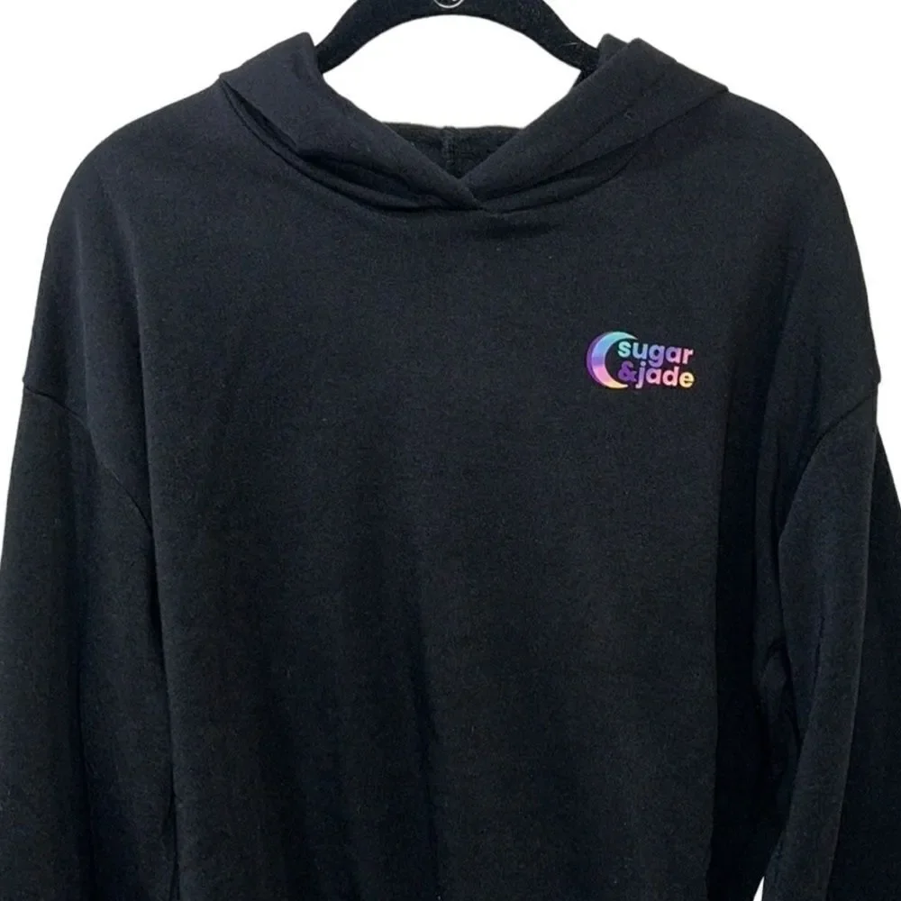 Sugar & Jade X Children’s Place Raw Hem Cropped Hoodie